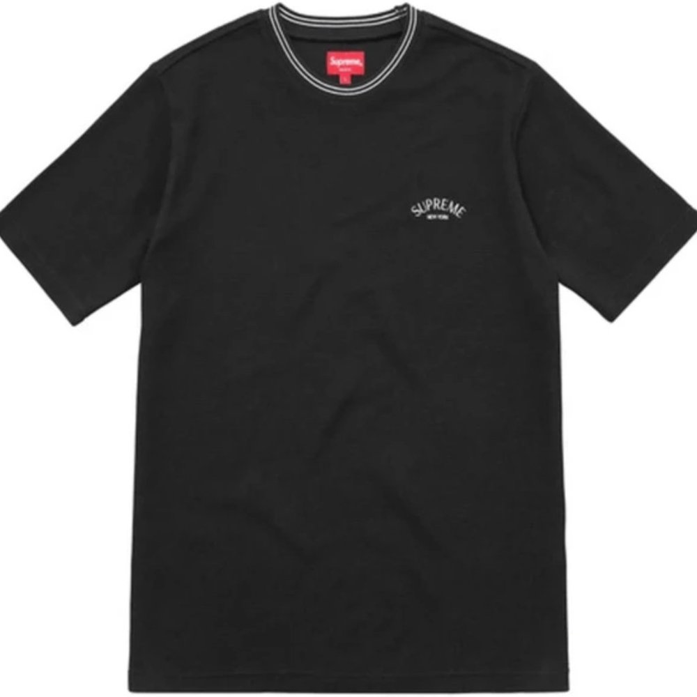 Stripe Rib Waffle S/S Top